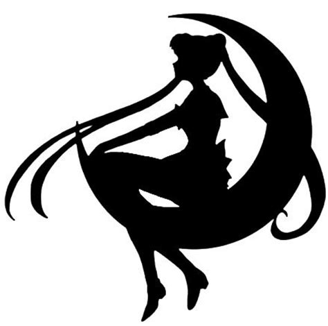 Sailor Moon Anime Girl Silhouette Vinyl Decal - Etsy Canada