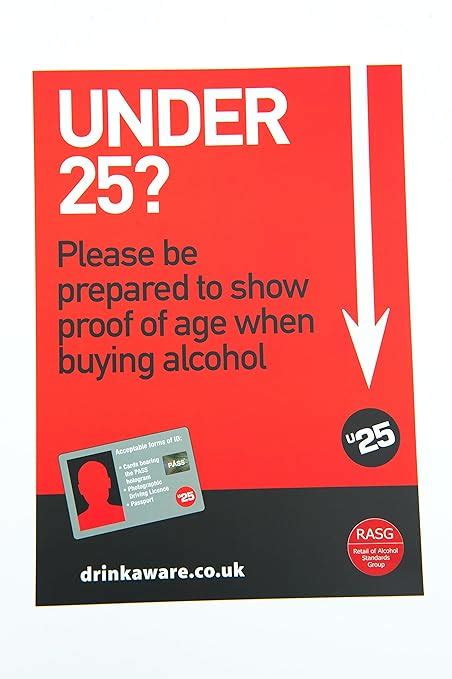 Challenge 25 Poster for Alcohol Retailers (A1): Amazon.co.uk: Business ...