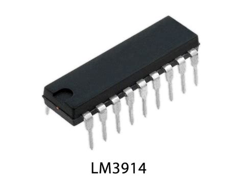 Battery Monitor Circuit with LM3914 IC