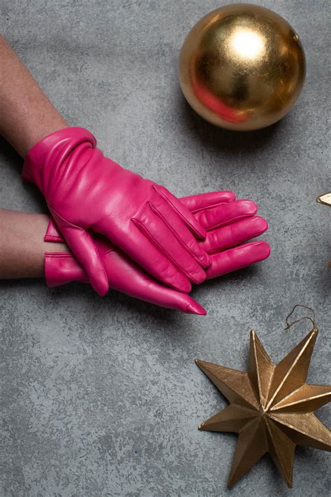 Pink Leather Gloves For Women | Pink leather Gloves Ireland