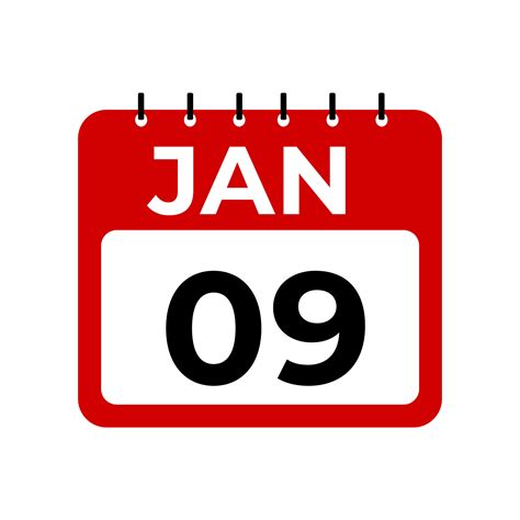 january 9 calendar reminder. 34594735 PNG