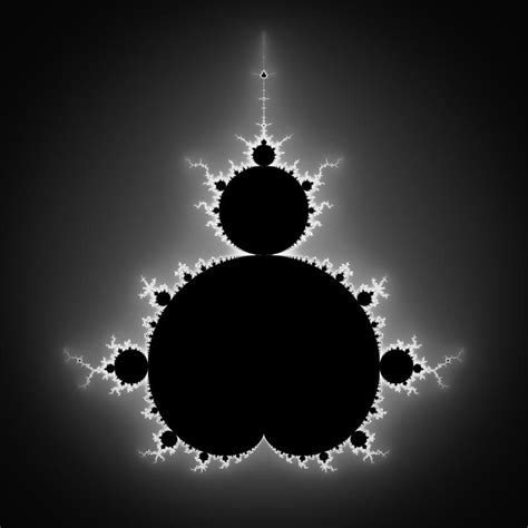 Mandelbrot Set black and white Fractal Art Art Print by Matthias Hauser | Fractal art, Art ...