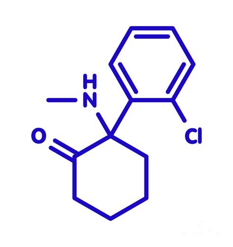 Ketamine Anesthetic Drug Molecule #3 Photograph by Molekuul/science Photo Library - Pixels