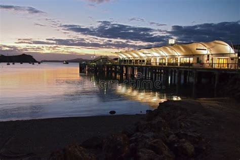 Waiheke Island Ferry Terminal Stock Image - Image of sunset, pier: 53820439