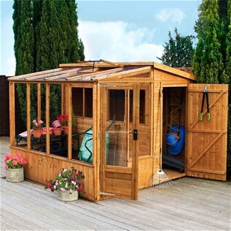 8 x 8 Premier Wooden Pent Garden Shed