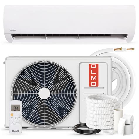 Buy OLMO Alpic 12,000 BTU, 110/120V Ductless Mini Split Air Conditioner Heat Pump with 16ft ...