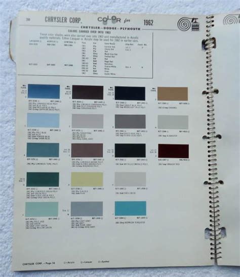 MARTIN SENOUR PAINTS 1959 THRU 1964 AUTOMOTIVE COLOR DIRECTORY WITH CHIPS #9 | #1954440278