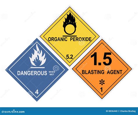 Hazardous Material Warning Labels Stock Photo | CartoonDealer.com #8836440