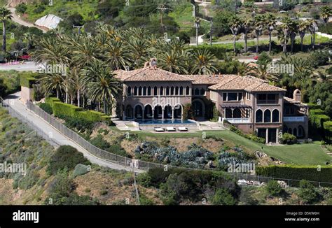 Aerial view of Cher 's home in Malibu. Los Angeles, Californa - 26.04. ...