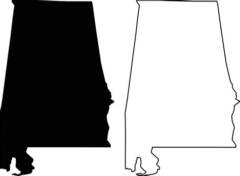 Alabama map icon on white background. Alabama state sign. Map black outline state USA. flat ...