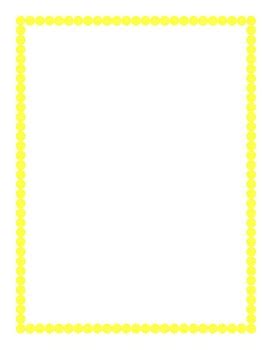 Yellow Border Clipart by Eyeballs and Click | TPT