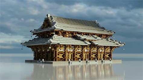 Buddhist Japan Temple Wooden Minecraft, HD wallpaper | Peakpx