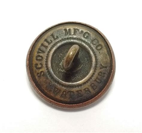 2 Civil War Era Scovill Mf'g Co Waterbury Buttons Great | Etsy