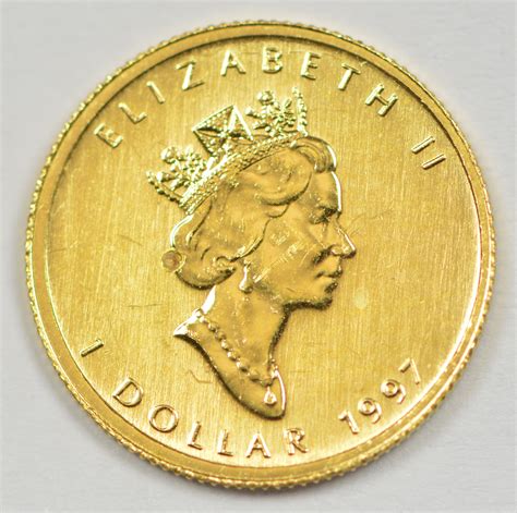 1997 Canada $1 .999 Gold Coin AGW 1/20 oz | Property Room