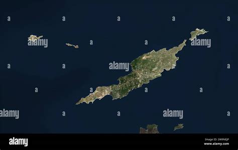 Anguilla highlighted on a low resolution satellite map Stock Photo - Alamy