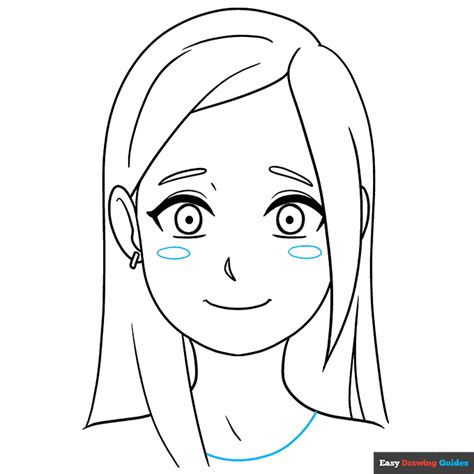 How to Draw a Cute Anime Girl's Head and Face - Easy Step by Step Tutorial