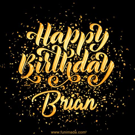 Happy Birthday Card for Brian - Download GIF and Send for Free | Funimada.com