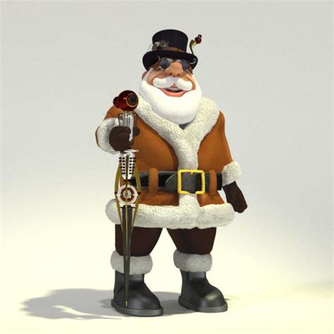 Steampunk Santa | 3d Models for Daz Studio and Poser