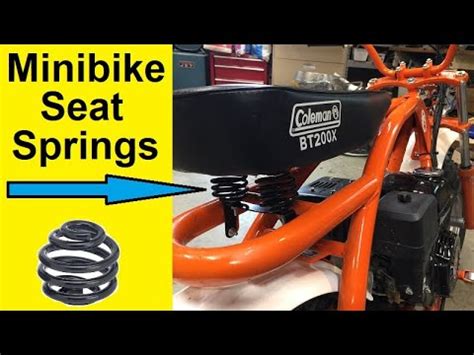 How To Install Bobber Seat Springs on a Minibike - YouTube