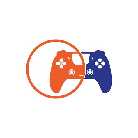 Game console vector logo design. Video games stick logo design template ...