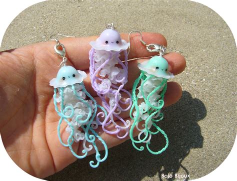 Kawaii Jellyfishes: 2013 version by Bojo-Bijoux.deviantart.com on @deviantART Polymer Clay ...