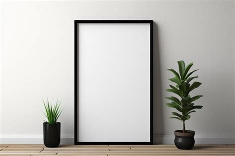 Premium AI Image | A blank canvas frame ready to be filled with creativity and imagination a ...