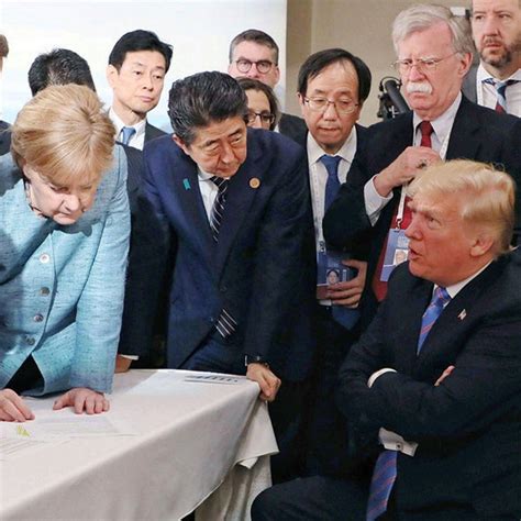 Donald Trump and Angela Merkel power image stole show at G7 summit ...