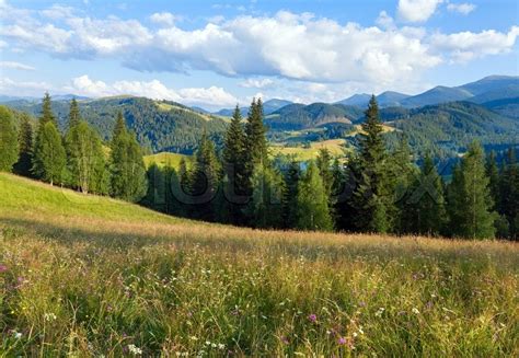 Summer mountain landscape with ... | Stock image | Colourbox