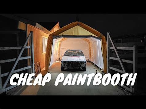 Paint Booth for $200? Harbor Freight Car Port! - YouTube