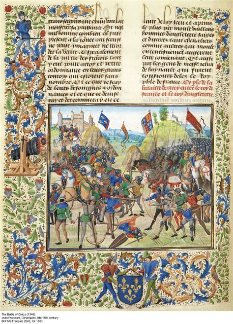 The Battle of Crecy, August 26, 1346. [Hundred Years' War]