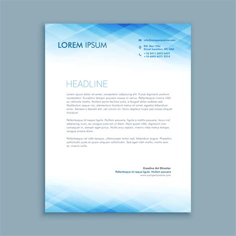 abstract business letterhead template vector design illustratio ...