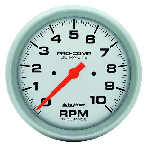 Auto Meter® 4498 - Ultra-Lite Series 5" In-Dash Tachometer Gauge, 0-10,000 RPM