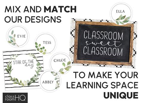 MODERN FARMHOUSE Classroom Labels + Signs - classroom HQ