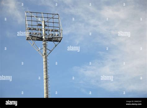 Stadium light poles Stock Photo - Alamy