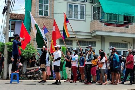 Myanmar Protesters March Three Months After Coup; U.N. Warns of ...