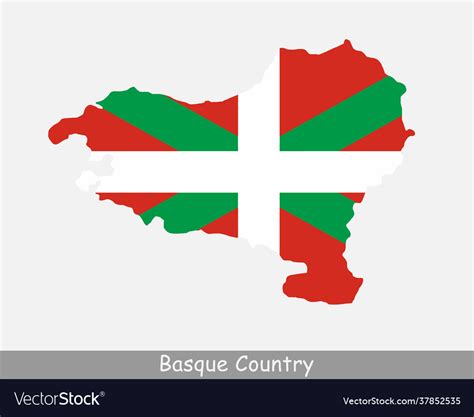 Basque country flag map Royalty Free Vector Image