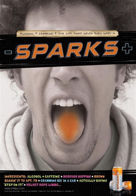 Sparks Alcoholic Energy Drink: "SPARKS TONGUE" Outdoor Advert by Digitas Boston - AdsSpot ...