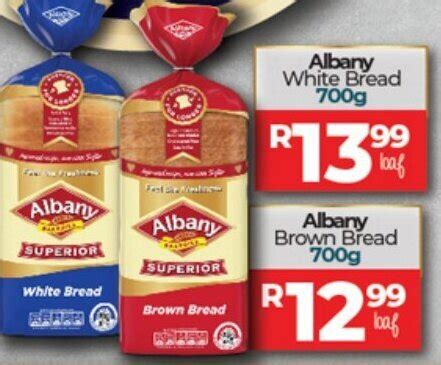 Albany Brown Bread 700g offer at Take 'n Pay