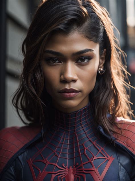 Premium Free ai Images | zendaya as spiderman