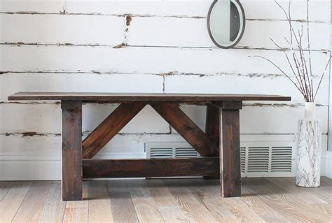 Farmhouse Bench – Free Woodworking Plan.com