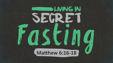 FBCOB Podcast: Living in Secret: Fasting // Matthew 6:16-18 // 10:15 service