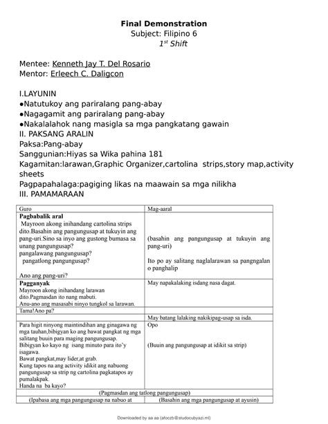 Detailed Lesson Plan In Filipino Iii Detailed Lesson - mores.pics