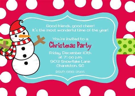 Holiday Party Invitation Word Templates | Funny christmas party invitations, Christmas party ...