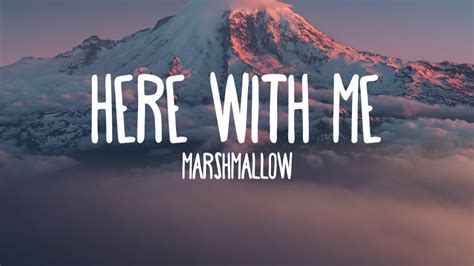 Marshmello, CHVRCHES - Here With Me (Lyrics) - YouTube