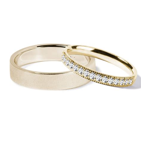 Original gold wedding ring set | KLENOTA