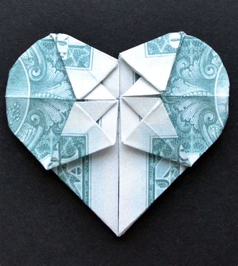 Origami Heart Out Of Money - Origami