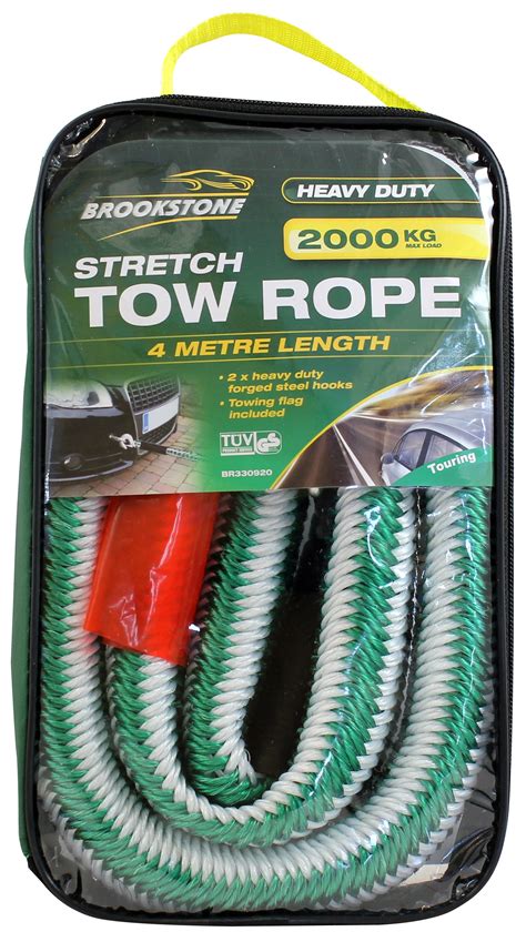 New to range heavy duty 2000KG stretch tow rope - Garage Wire