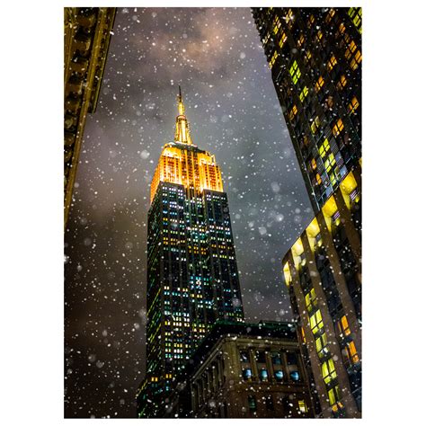 Empire State Building Snow, New York - NYC Christmas Boxed Cards Set of ...