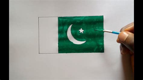 How to draw National flag of Pakistan. (learn amazing drawing guide ...