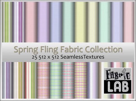 Second Life Marketplace - Plaid Textures Fabric Lab Spring Textures Pastel Spring Fling Seamless ...